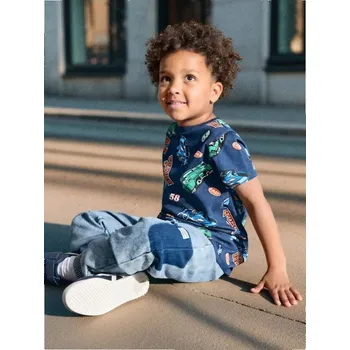 Chlapecké tričko Sinsay - Tričko s krátkými rukávy a potiskem - námořnická modrá - 797EY-59X - 797EY-59X-104