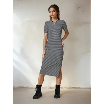 Dámské šaty Sinsay - Proužkované šaty - vícebarevná - 919EY-MLC - 919EY-MLC-XS