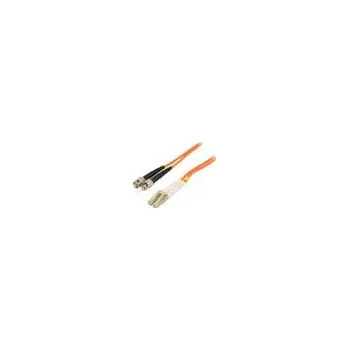 Síťový kabel GEMBIRD Světlovodný patch cord OM2 LC/UPC,ST/UPC 5m oranžová