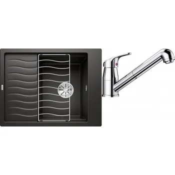 Kuchyňský dřez Set RS Blanco Elon 45 S + Blanco Daras-S (bílá + chrom)