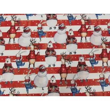 Softshell zimní šíře 145cm - zima v pruhu (50cm)