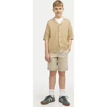 Jack & Jones Junior Šortky z materiálu 12254241 Béžová Regular Fit 164