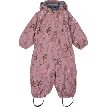 Kojenecká kombinéza MIKK-LINE DĚTSKÁ ZIMNÍ KOMBINÉZA MIKK-LINE, TWILLING MAUVE FLORAL Velikost: 86