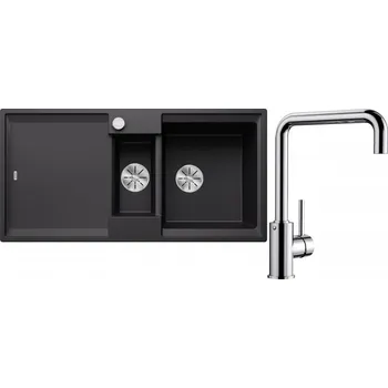 Granitový dřez Set RS Blanco Adira 6 S + Blanco Mili (bílá + chrom)