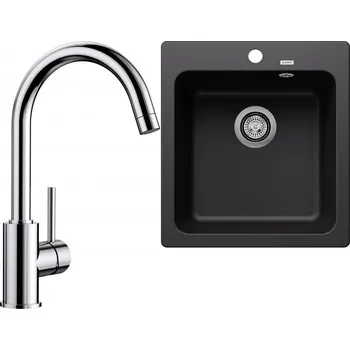 Granitový dřez Set RS Blanco Naya 45 + Blanco Mida (bílá + chrom)