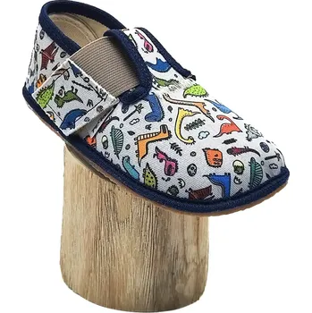 Dívčí obuv Barefoot Pegres papučky BF01 - DINOSAURUS, Pegres Velikost: 24