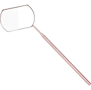 Zrcátko na prodlužování řas 14,5 x 6 x 4 cm Zvětšovací zrcátko s dlouhou rukojetí Kosmetický nástroj pro řasy Roubování Umělé řasy světle růžová