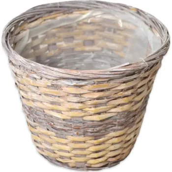 Obal proutí 18 cm kulatý hnědý