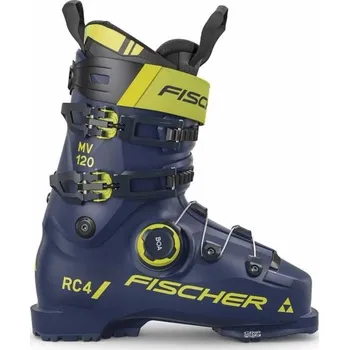 Sjezdové lyžování Sjezdové boty Fischer RC4 120 MV BOA VAC GW 26.5 Tmavě modrá, Žlutá