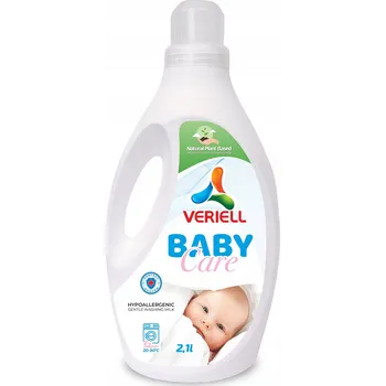 Prací prostředek GEL NA PRANÍ DĚTSKÉHO PRÁDLA HYPOALERGENNÍ TEKUTÝ PRACÍ PROSTŘEDEK VERIELL 2,1L BABY CARE