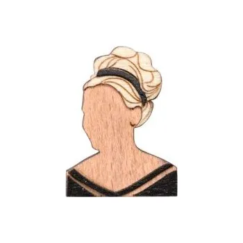 Brož Dřevěná brož Věra Brooch s praktickým zapínáním a možností výměny či vrácení do 30 dnů zdarma. - BR103