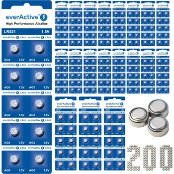 Článková baterie Alkalická baterie Everactive LR63 200 ks