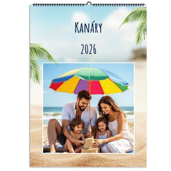 Fotokalendář Kalendář z vlastních fotek - nástěnný - A4 - Dovolená