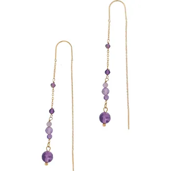 Náušnice Tatuum VISACÍ NÁUŠNICE S AMETYSTEM — PRIMA 1