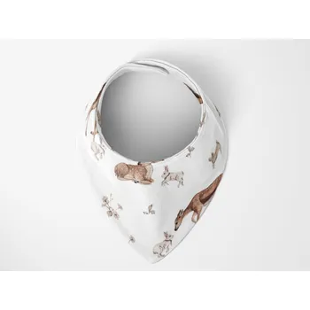 Bryndák MIMOUŠEK Slintáček / bryndáček 100 % bavlna - Srnka a zajíc