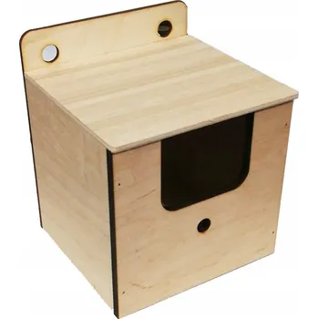 Obraz Hnízdní budka pro zebřičky a amadiny, 13x12x15,5 cm P-79