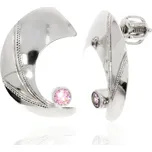 Zlatnictví Helios Náušnice z bílého zlata se zirkonem na šroubky