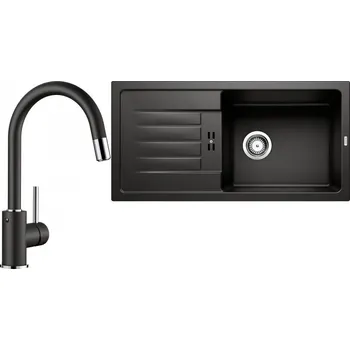 Granitový dřez Set RS Blanco Favum XL 6 S + Blanco Mida-S (bílá + bílá)