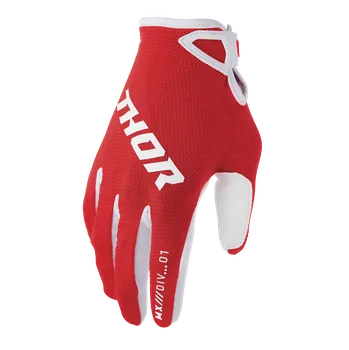 Moto rukavice Motokrosové / enduro / MTB rukavice THOR RIDEMODE STATIC barva červená (sportovní rukavice vhodné na motokros, enduro a kolo )