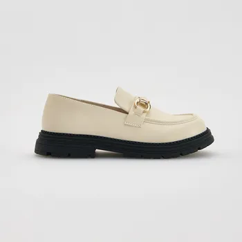 Dámská obuv Reserved - Mokasíny z imitace kůže - tělová - 571GG-02X - 571GG-02X-36