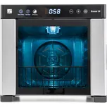 G21 Breezer sušička potravin 6 táců, 650W s UV funkcí, nerez 60081126 (G21 BRZ-650W-UV 60081126 Horizontální sušička na ovoce, zeleninu, bylinky, houby s UV lampou)