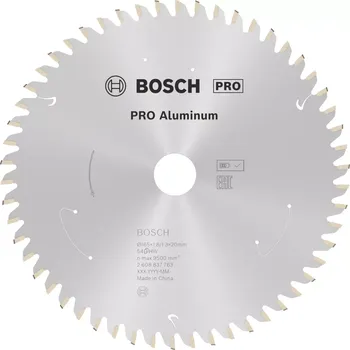 Pilový kotouč Pilový kotouč na hliník Bosch Standard for Aluminium pro okružní pily a aku pily - 165 x 20 mm, 54 zubů (2608837763)