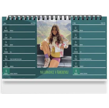 Fotokalendář Stolní fotokalendář z vlastních fotek, 14denní, Kvalitní papír i tisk, Jednoduchá tvorba. Motiv Nordgreen