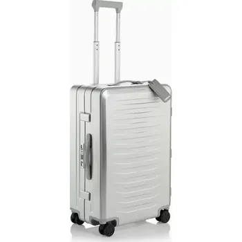 PORSCHE DESIGN Roadster Aluminum Trolley M Cestovní zavazadlo kufr velikost M stříbrná TSA (270 x 460 x 670 mm Vysoce kvalitní kufr z eloxovaného hliníku od Porsche Design. Inspirován aerodynamickým tvarem modelu 911.)