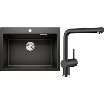 Granitový dřez Set RS Blanco Pleon 8 + Blanco Linus-S (bílá + bílá)