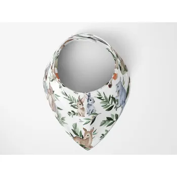 Bryndák MIMOUŠEK Slintáček / bryndáček 100 % bavlna - Lesní zvířátka