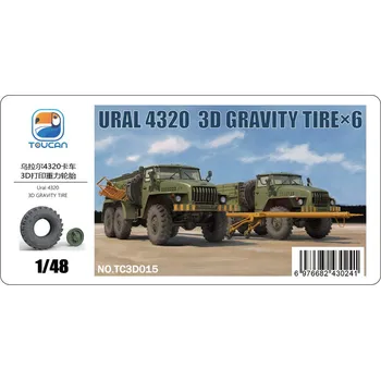 Plastikový model Toucan Model 1/48 URAL 4320 3D GRAVITY TIRE×6