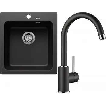 Granitový dřez Set RS Blanco Naya 45 + Blanco Mida (bílá + bílá)