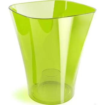 Květináč Plastový květináč na orchideje zelený 12x16,5 cm