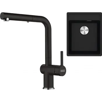 Granitový dřez Set RS Franke Maris MRG 610-37 RTL + Franke FN 6110 Active New (kašmír + kašmír)