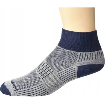 Pánské ponožky WrightSock FUEL Low S 34–37 Šedé – ponožky na běhání Double Layer