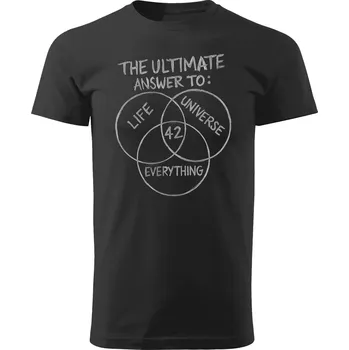 Tričko Stopařův Průvodce po Galaxii - The Ultimate Answer Velikost: 4XL