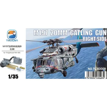 Plastikový model Toucan Model 1/35 M197 20MM GATLING GUN RIGHT SIDE (for “Knighthawk”MH-60S)