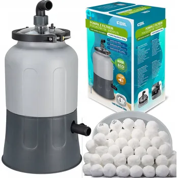 Bazénová filtrace Filtrační čerpadlo do bazénu Coil 3800 l/h 40W tiché s kuličkami Aqualoon
