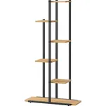 Stojan na květiny LOREDO v dekoru dub, černý