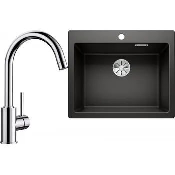 Granitový dřez Set RS Blanco Pleon 6 + Blanco Mida (bílá + chrom)