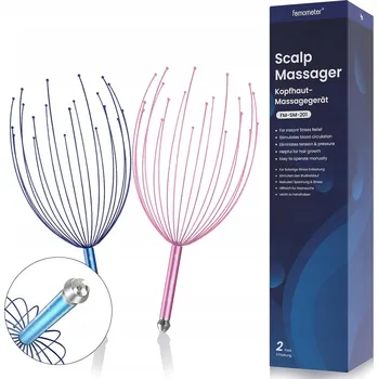 Masážní přístroj Relaxační Masážní Přístroj na hlavu 2.szt růžový a modrý