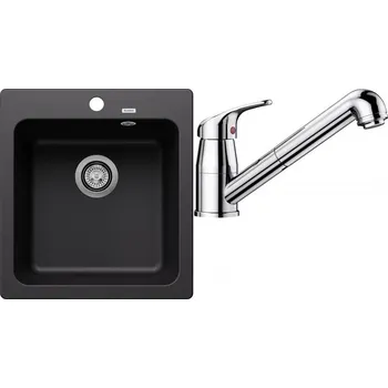 Granitový dřez Set RS Blanco Naya 45 + Blanco Daras-S (bílá + chrom)