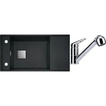 Set RS Franke Fresno FSG 611-88 + Franke FC 9547 (šedý kámen + chrom)