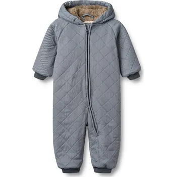 Kojenecká kombinéza Dětská zateplená termo kombinéza Ink Stripe KRAMMO WHEAT Velikost: 80