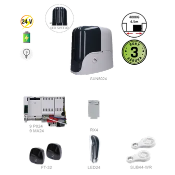 Pohon brány Key Automation S.r.l. 900KSUN5024ER pre posuvnú bránu do 500kg