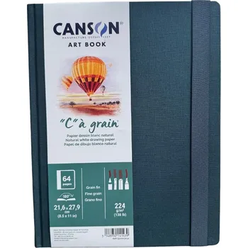 Výtvarný papír Skicář CANSON "C" a grain ART BOOK A4, 32 listů 224g