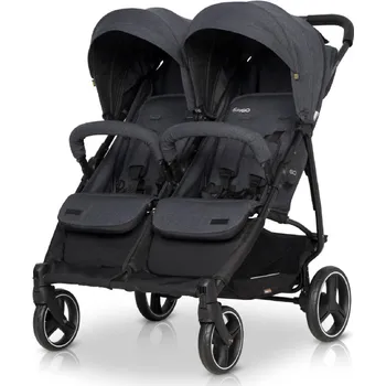 Kočárek EASY GO kočárek pro dvojčata DOMINO COAL VYSTAVENO