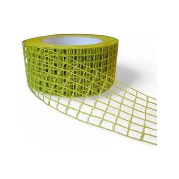 Stuha Jutavá stuha klasik 5 cm světle zelená