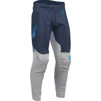 Moto kalhoty Ventilační motokrosové / enduro kalhoty THOR LAUNCHMODE VENTED AIR RAPTOR barva midnigt/šedá (pro MX, ENDURO, volný střih kalhot, ve spodní části střihově uzpůsobeny pro umístění do botů)