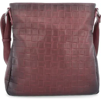 Kabelka CARMELO Dámská crossbody kabelka 4189 bordó